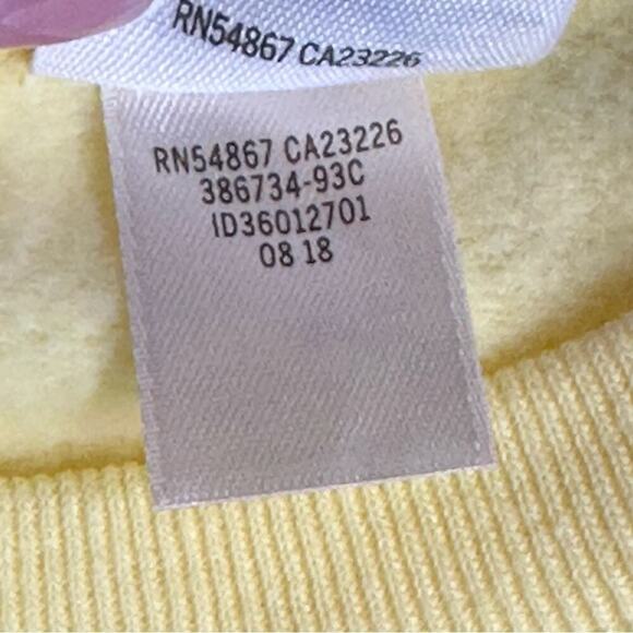 NWOT | PINK VS | Pullover Crew Sweatshirt | Yellow/Black | Small - Picture 10 of 12